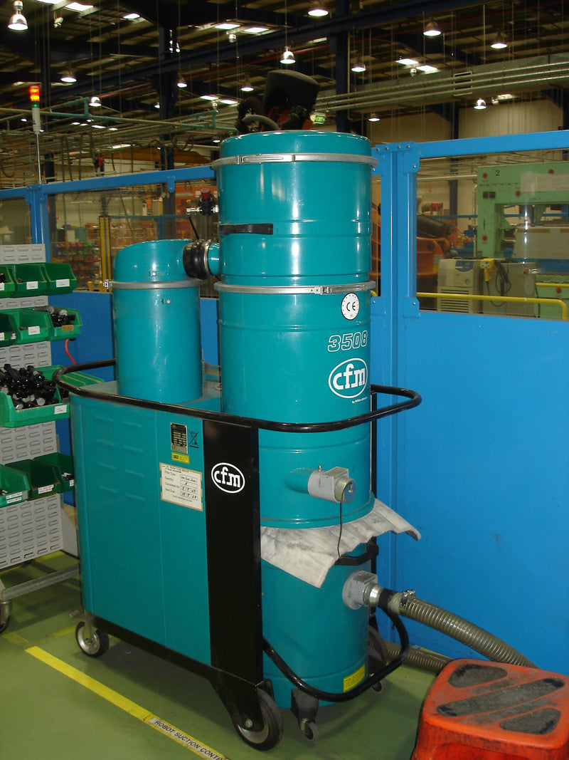NilfiskCFM 3707/10 3 Phase Industrial Vacuum Cleaner Class H Absolute Cartridge Filter - The Vacuum Doctor