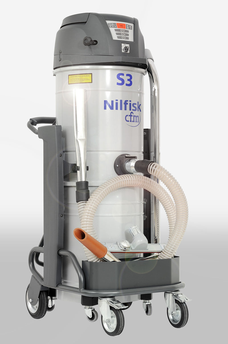 NilfiskCFM S3 Industrial Vacuum Cleaner Complete With Hose Kit FREE DELIVERY! - TVD The Vacuum Doctor