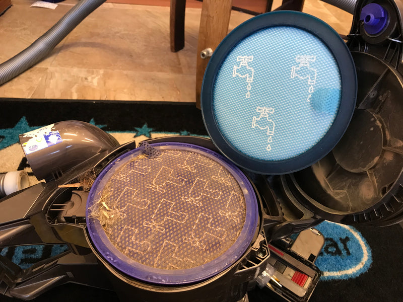 Dyson DC23 filter comparison new vs old