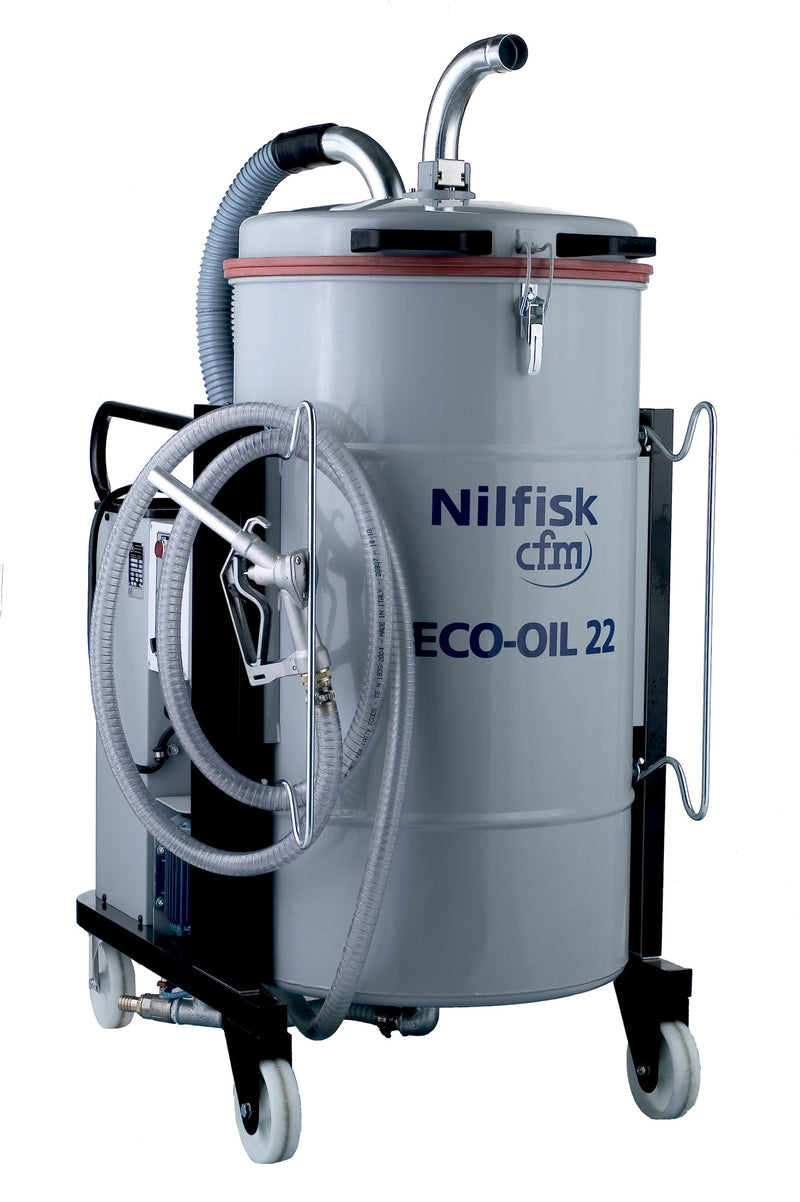 NILFISKCFM ECO OIL 22 Recovery Vacuum Cleaner For Industries Using Oil - The Vacuum Doctor