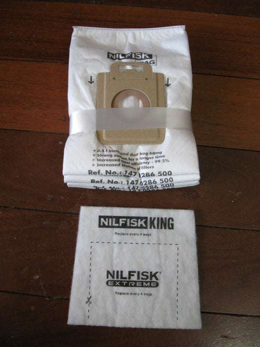 Nilfisk Extreme and King Synthetic Dustbags OBSOLETE See PN 107407940 - TVD The Vacuum Doctor