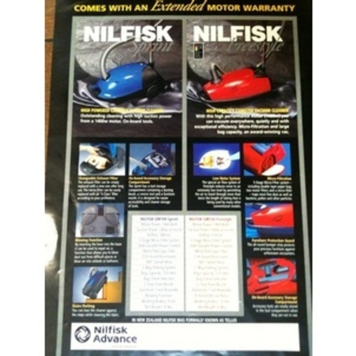 Nilfisk GM150 Freestyle Vacuum Cleaner In Fire Engine Red NO LONGER AVAILABLE - TVD The Vacuum Doctor