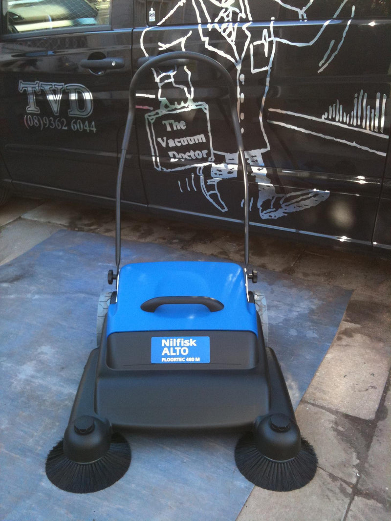 Nilfisk SM800 and ALTO Floortec 480M Walk Behind Sweeper Main Broom Kit - TVD The Vacuum Doctor