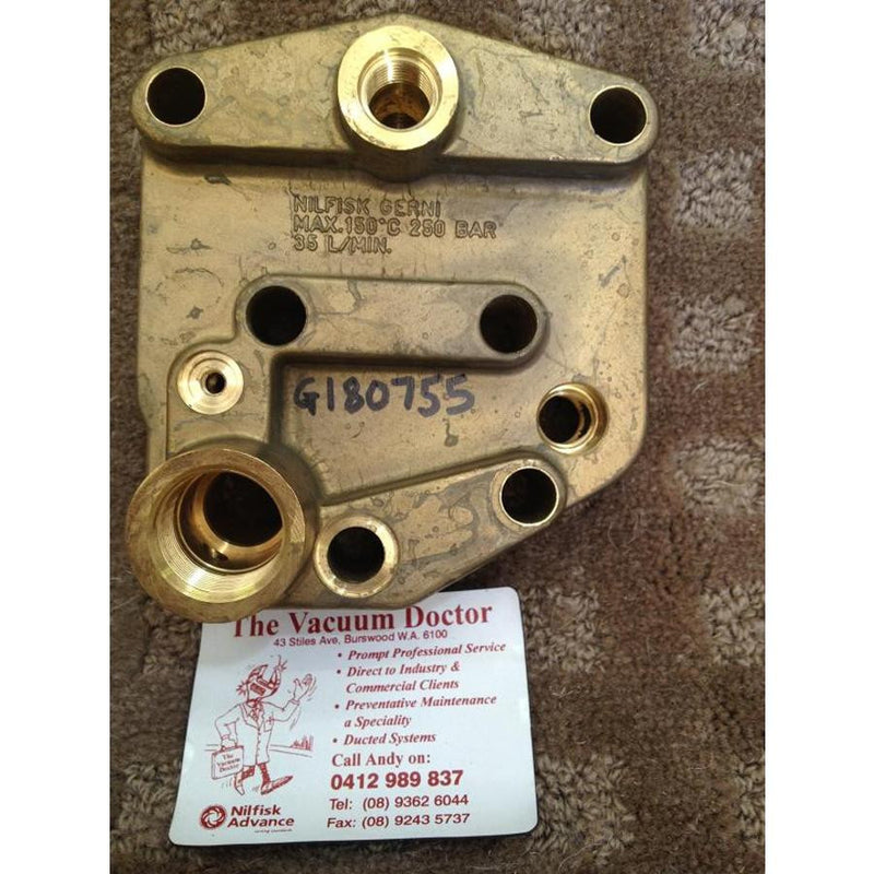 Gerni G600 and Gerni G6900 Pressure Washer Brass Pump Manifold - TVD The Vacuum Doctor