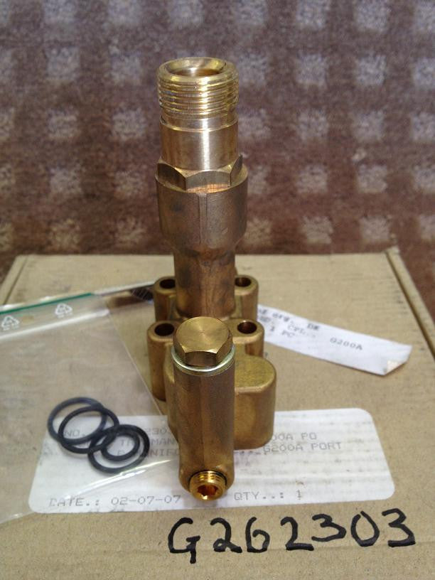 Gerni Brass Pump Manifold For Gerni G200A Tradesman Electric Pressure Washer - TVD The Vacuum Doctor