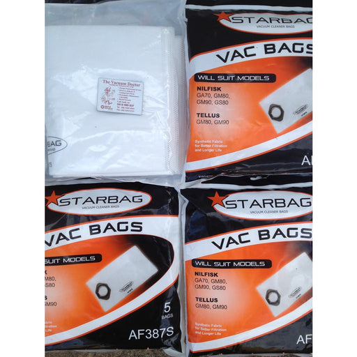 Starbag Synthetic Dustbags Styled For Nilfisk and Tellus GA70 GS80 GM90 - TVD The Vacuum Doctor