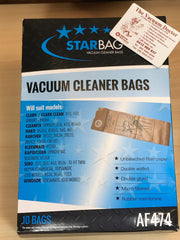 Starbag Packet Of 10 Upright Vacuum Cleaner Paper Dustbags In Karcher TBS32 Style - TVD The Vacuum Doctor