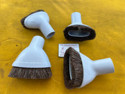 Grey Ovular Dusting Brush With Soft Horsehair Bristles For Vacuum Cleaner To Fit 32mm Tubes - The Vacuum Doctor