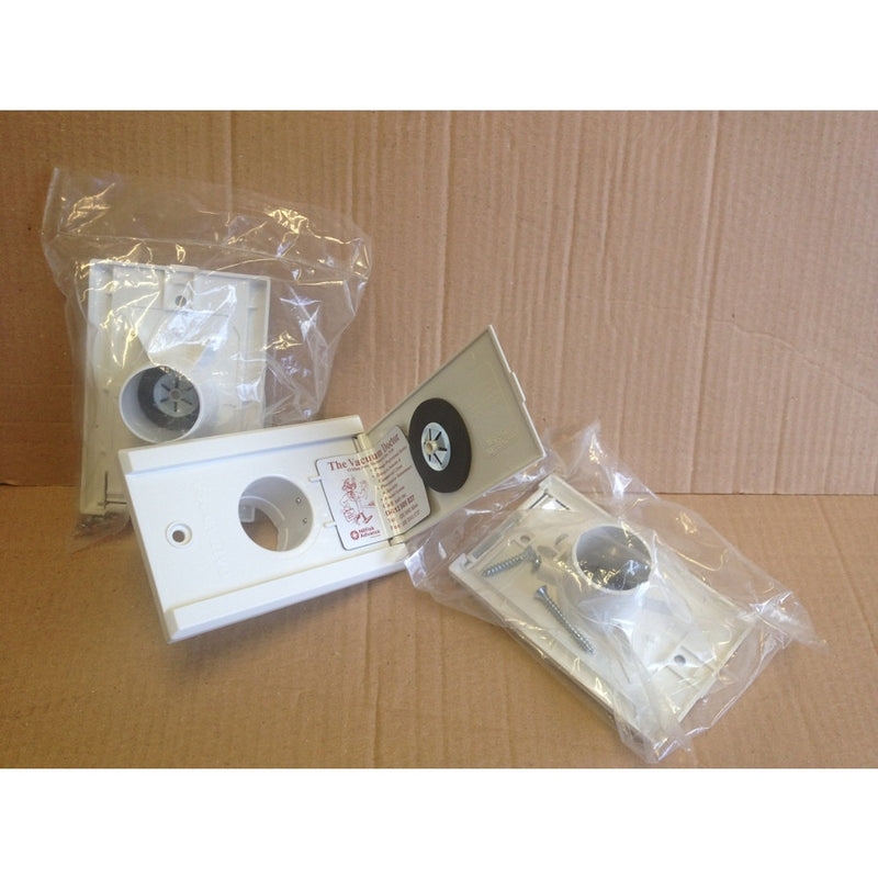 White Flapvalve For Autostart Of Built-In Ducted Vacuum Cleaner System - TVD The Vacuum Doctor