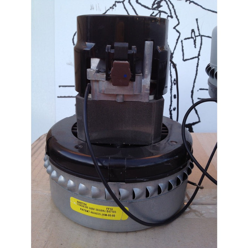 Ametek 119656 1100W 2 Stage Bypass 230V Vacuum Cleaner Motor - TVD The Vacuum Doctor