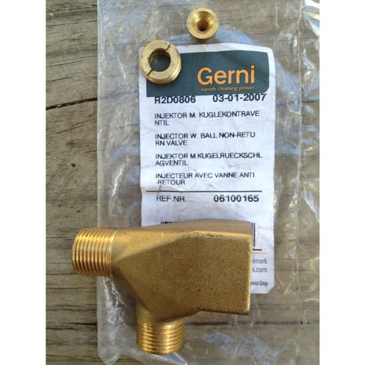 Gerni Pressure Washer Injector Housing With Non-Return Valve - The Vacuum Doctor