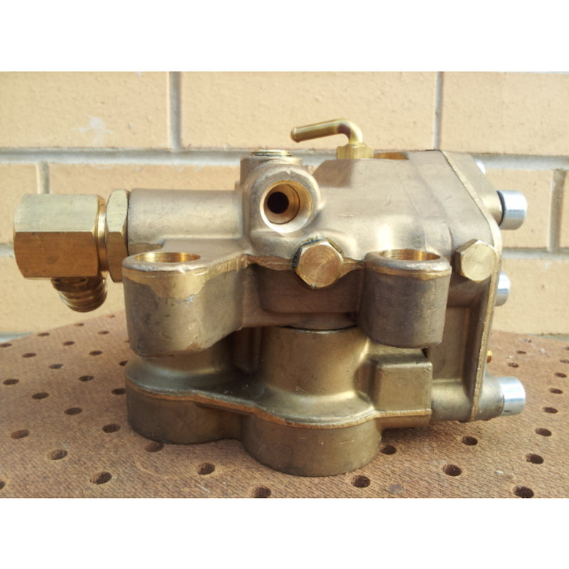 Gerni 660A Cold Water Pressure Washer Brass Pump Cylinder Head Complete - TVD The Vacuum Doctor