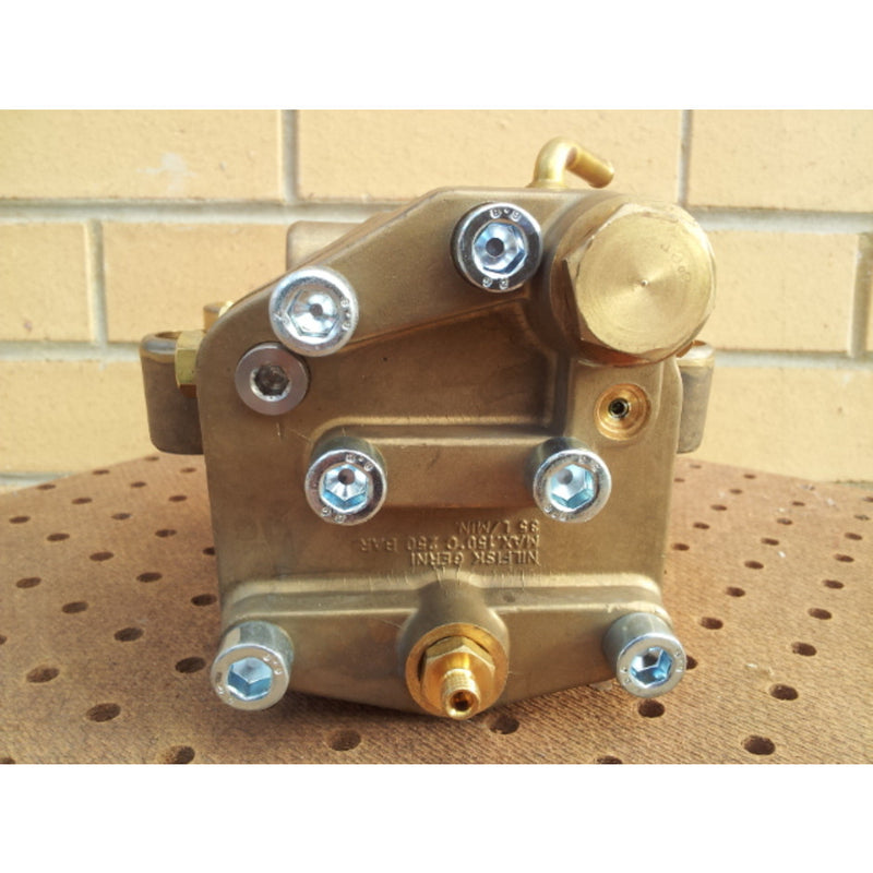 Gerni 660A Cold Water Pressure Washer Brass Pump Cylinder Head Complete - TVD The Vacuum Doctor