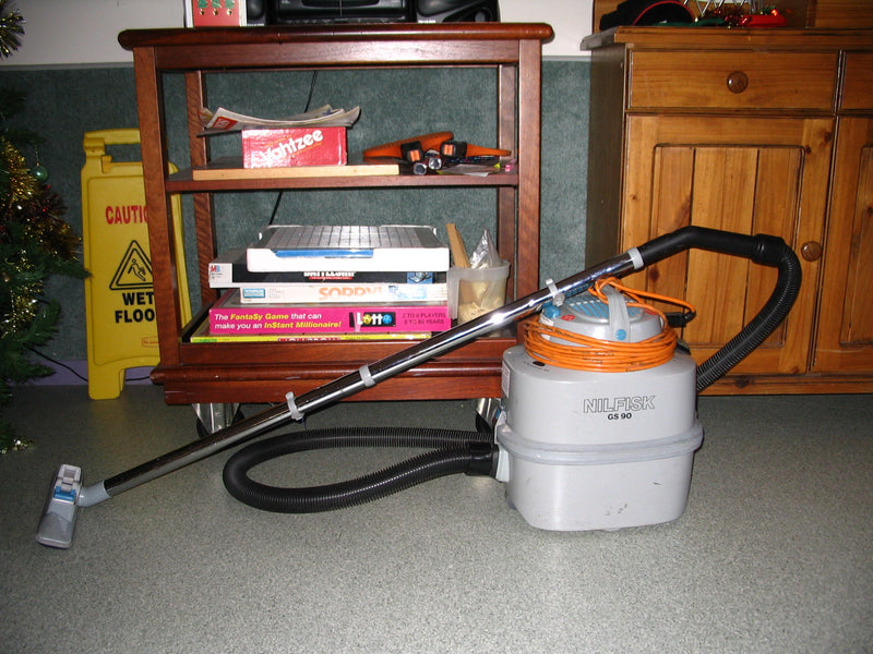 Nilfisk and Tellus GS90 GM90 and Allergyvac Vacuum Cleaner Cotton Main Filter - TVD The Vacuum Doctor