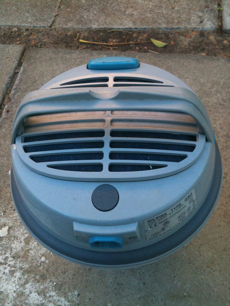 Nilfisk and Tellus GMD GMI and GSD Vacuum Cleaner Secondhand Motor Top Cover In Grey - TVD The Vacuum Doctor