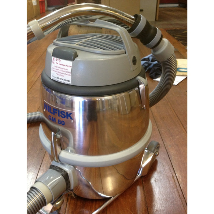 Nilfisk and Tellus GM80 Vacuum Base Complete With Inlet and Bag Spout - TVD The Vacuum Doctor