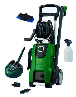 Gerni Super 145.3 With Hose Reel Hobby Use Pressure Washer 9 Meter Steel Armoured Hose - TVD The Vacuum Doctor