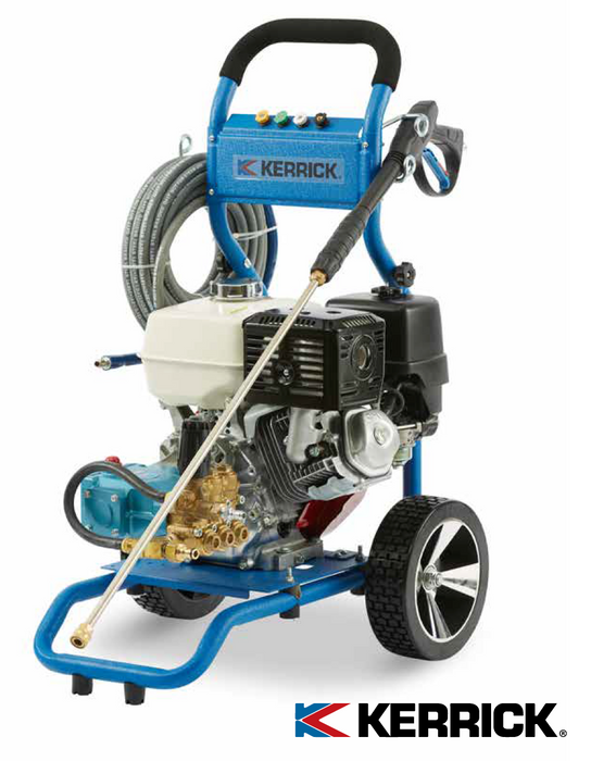 Kerrick HCP4015 Petrol Powered Mobile 4000PSI Cold Water Pressure Washer With CAT Pump - TVD The Vacuum Doctor