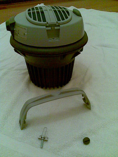 Nilfisk and Tellus GS and GM Vacuum Cleaner Motor Grey Carry Handle - TVD The Vacuum Doctor