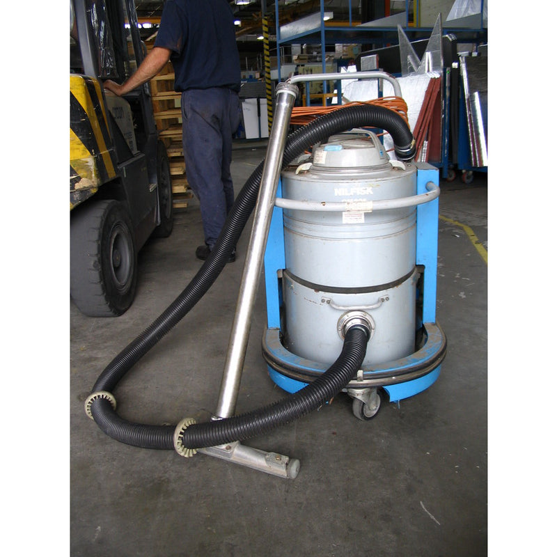 Nilfisk 2m x 50mm Green Rubber Wire Reinforced Hose Complete For GM82 GM625 Etc - The Vacuum Doctor