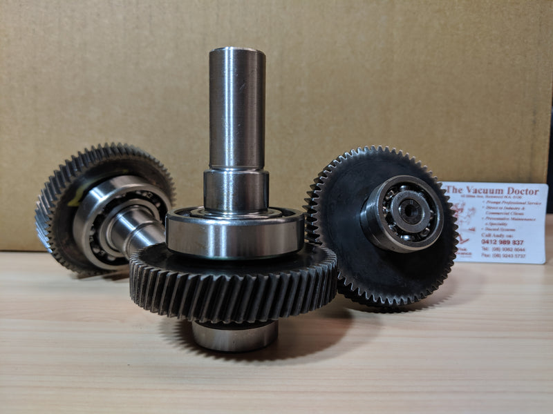 Shaft and Gear For Clarke Encore 24 and 26 Gearbox Battery Floor Scrubber - TVD The Vacuum Doctor