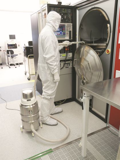 NilfiskCFM IVT 1000 CR Clean Room Vacuum Cleaner Down To Class ISO 5 (ISO 4) With Standard Hose Kit