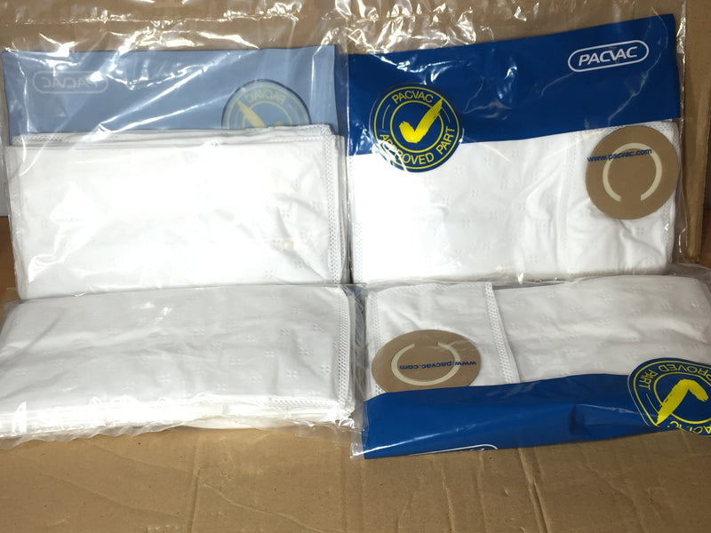 Pacvac Thrift 650TH Backpack Vacuum Cleaner White Synthetic Dustbags 5 Pack - TVD The Vacuum Doctor