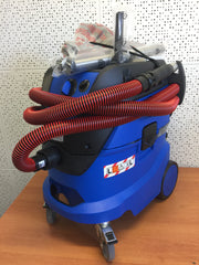 Nilfisk VHS42 Wet and Dry Vacuum Cleaner Complete Red Antistatic 4m x 36mm Hose - The Vacuum Doctor