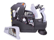 Nilfisk-Advance SW5500 B Battery Powered Rider Sweeper With Hydraulic Dump Hopper - TVD The Vacuum Doctor