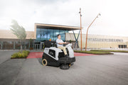 Nilfisk-Advance SW5500G LPG Powered Rider Sweeper With Hydraulic Dump Hopper - TVD The Vacuum Doctor