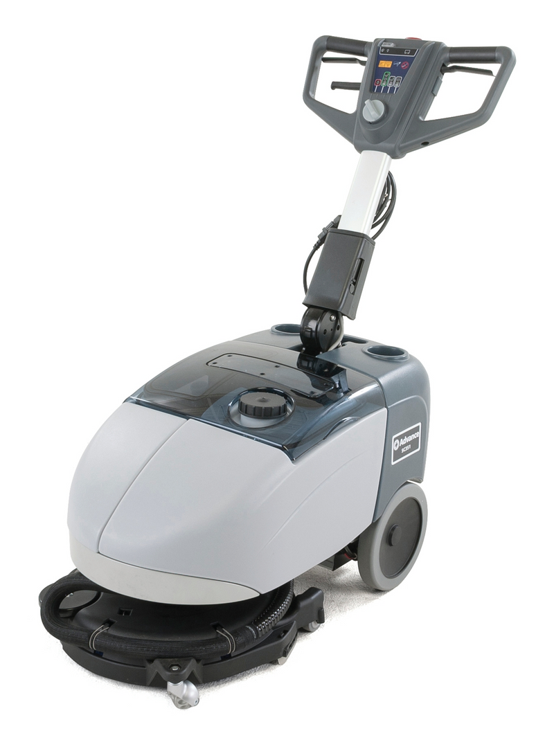 Nilfisk SC351 Portable Battery Powered Versatile Floor Scrubber Drier With Swivel Deck - The Vacuum Doctor