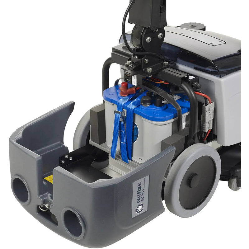 Nilfisk SC351 Portable Battery Powered Versatile Floor Scrubber Drier With Swivel Deck - The Vacuum Doctor