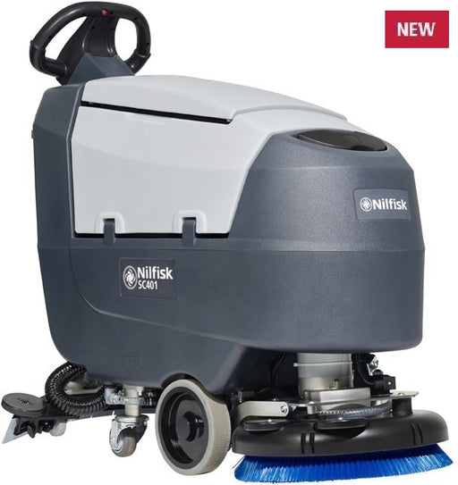 Nilfisk SC401 43B Battery Operated Automatic Floor Scrubber Drier Complete With Batteries - TVD The Vacuum Doctor