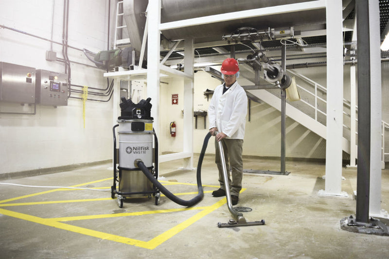 Nilfisk VHS110 Z22 ATEX Approved Explosion Proof Vacuum Complete W Upstream Absolute Filter - TVD The Vacuum Doctor