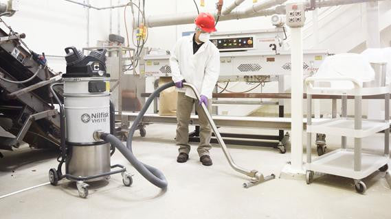 Nilfisk VHS110 Z22 ATEX Approved Explosion Proof Vacuum Complete W Upstream Absolute Filter - TVD The Vacuum Doctor