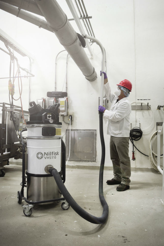 Nilfisk VHS110 Z22 ATEX Approved Explosion Proof Vacuum Complete W Upstream Absolute Filter - TVD The Vacuum Doctor