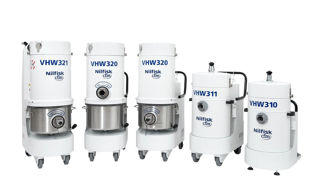 NilfiskCFM VHW 310 White Line Vacuum Cleaner Unit With 3 Phase Induction Motor - TVD The Vacuum Doctor