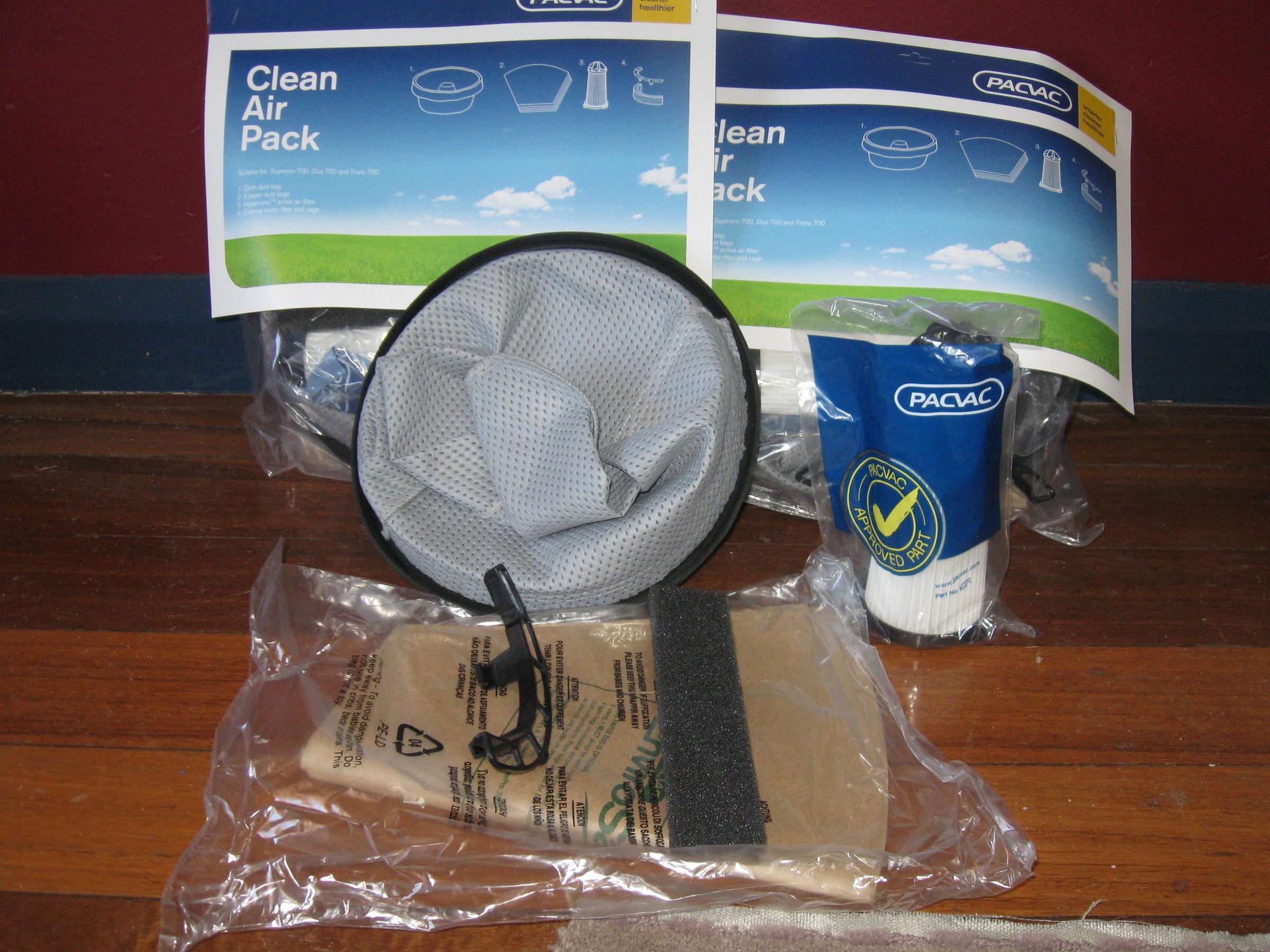 PACVAC Backpack Vacuum Cleaner Clean Air Filter Pack SEK001 — TVD (The ...