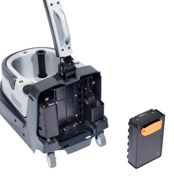 Nilfisk SC250 Battery Operated Sweep Scrubber For Cool Cafes And Artisan Bakeries! - TVD The Vacuum Doctor