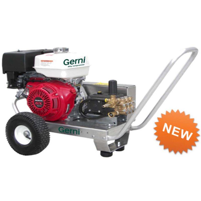 GERNI MC 5M 240/870 PE Petrol Powered Cold Water Professional Pressure Washer - TVD The Vacuum Doctor