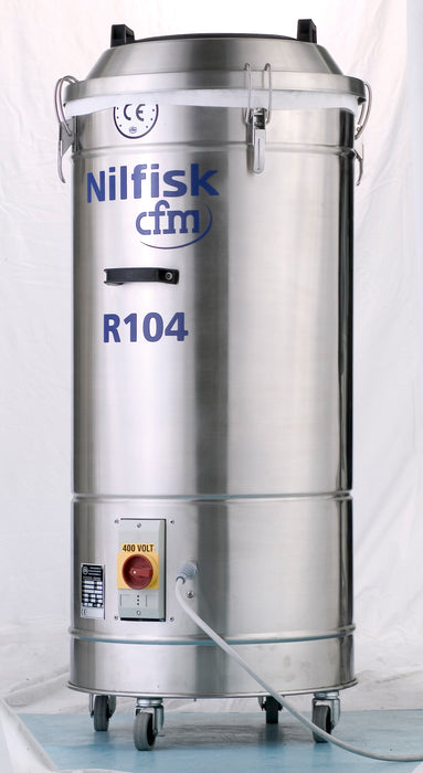 NilfiskCFM R104 V ANZ Config Packaging And Trim 3 Phase White Line Industrial Vacuum Cleaner
