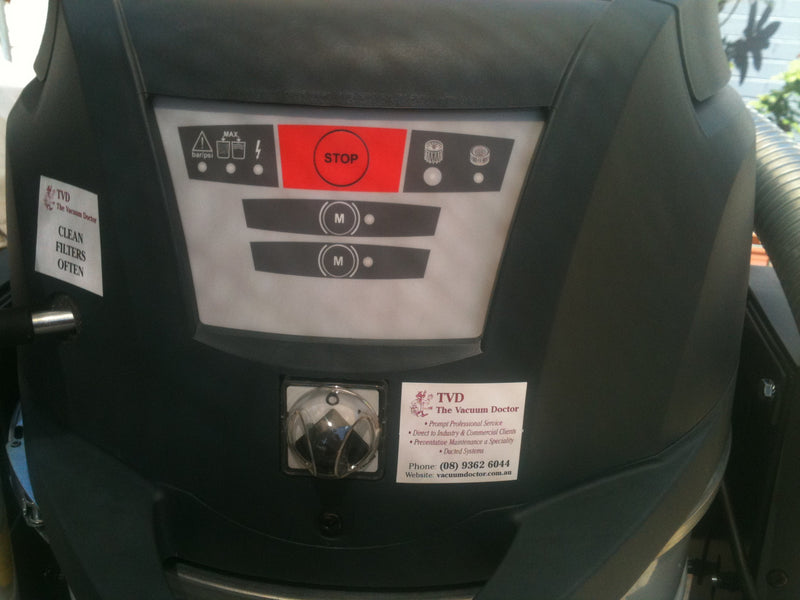 NilfiskCFM S2 Twin Motor Industrial Vacuum Cleaner Complete With Hose Kit - TVD The Vacuum Doctor