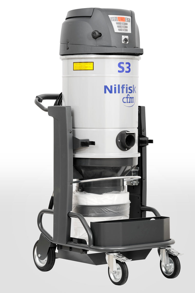 NilfiskCFM S3 N24 HC LP TYPE H Industrial Safety Vacuum Cleaner For Asbestos Complete With DOP Certificate