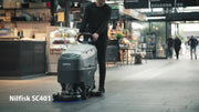 Nilfisk SC401 43E Electrically Operated Automatic Floor Scrubber Drier Complete - TVD The Vacuum Doctor