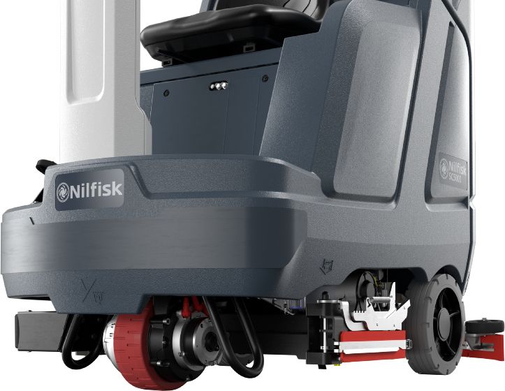 Nilfisk SC5000 860D Rider Scrubber-Drier With Disc Brush Deck For Even Surfaces