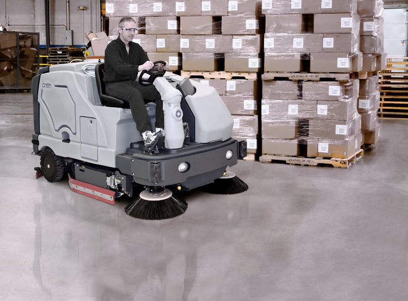 Nilfisk SC8000 LPG Rider Scrubber-Drier With Cylindrical Brush Scrubbing Deck - TVD The Vacuum Doctor