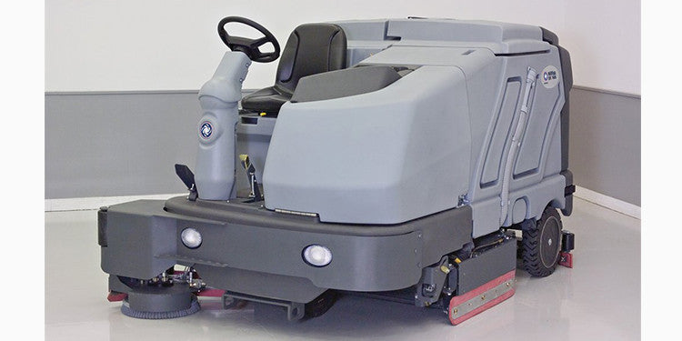 Nilfisk SC8000 Diesel Rider Scrubber-Drier With Cylindrical Brush Scrubbing Deck - TVD The Vacuum Doctor