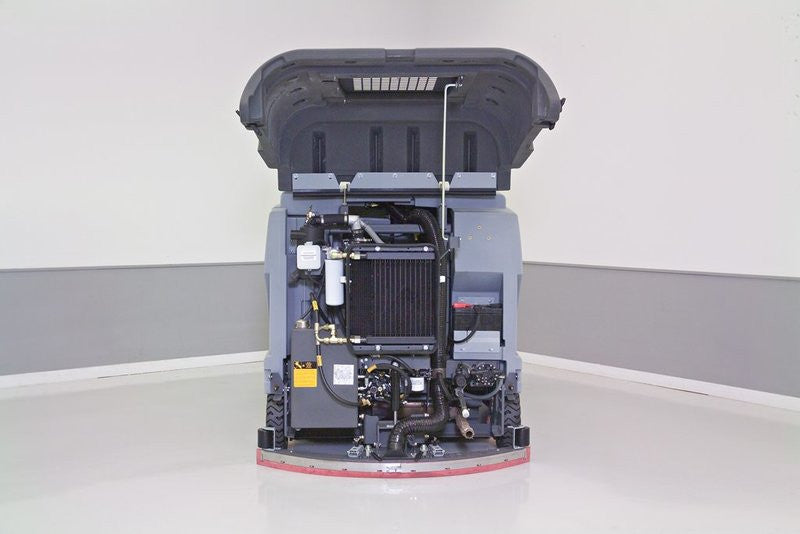 Nilfisk SC8000 Diesel Rider Scrubber-Drier With Cylindrical Brush Scrubbing Deck - TVD The Vacuum Doctor