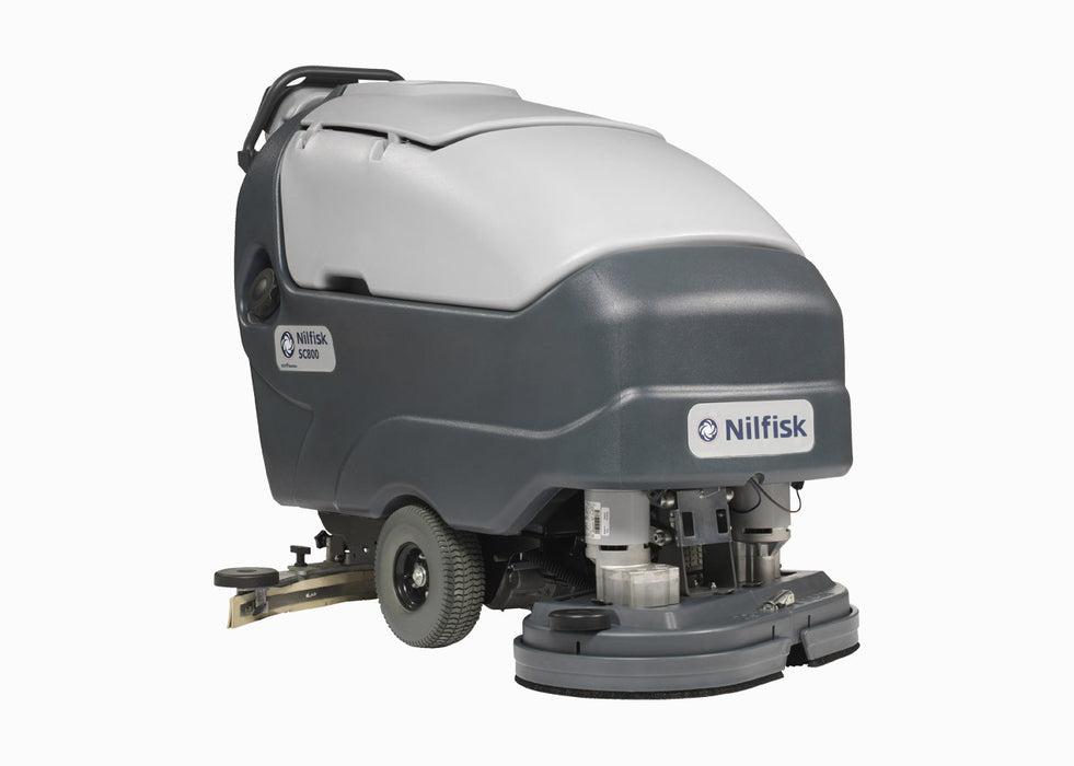 Nilfisk SC800-86 Battery Operated Floor Scrubber Drier Complete - The Vacuum Doctor