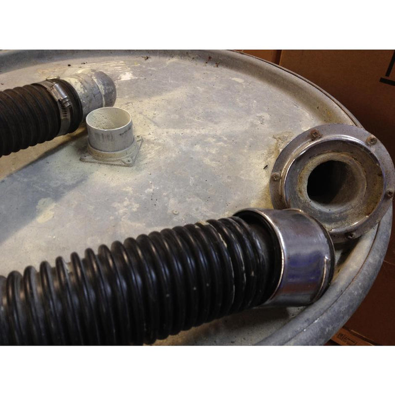 205 Litre Galvanised Steel Separator Complete With Lid On Wheels INFORMATION ONLY - TVD The Vacuum Doctor